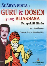 Image of Acarya Sista: Guru & Dosen yang Bijaksana Perspektif Hindu
